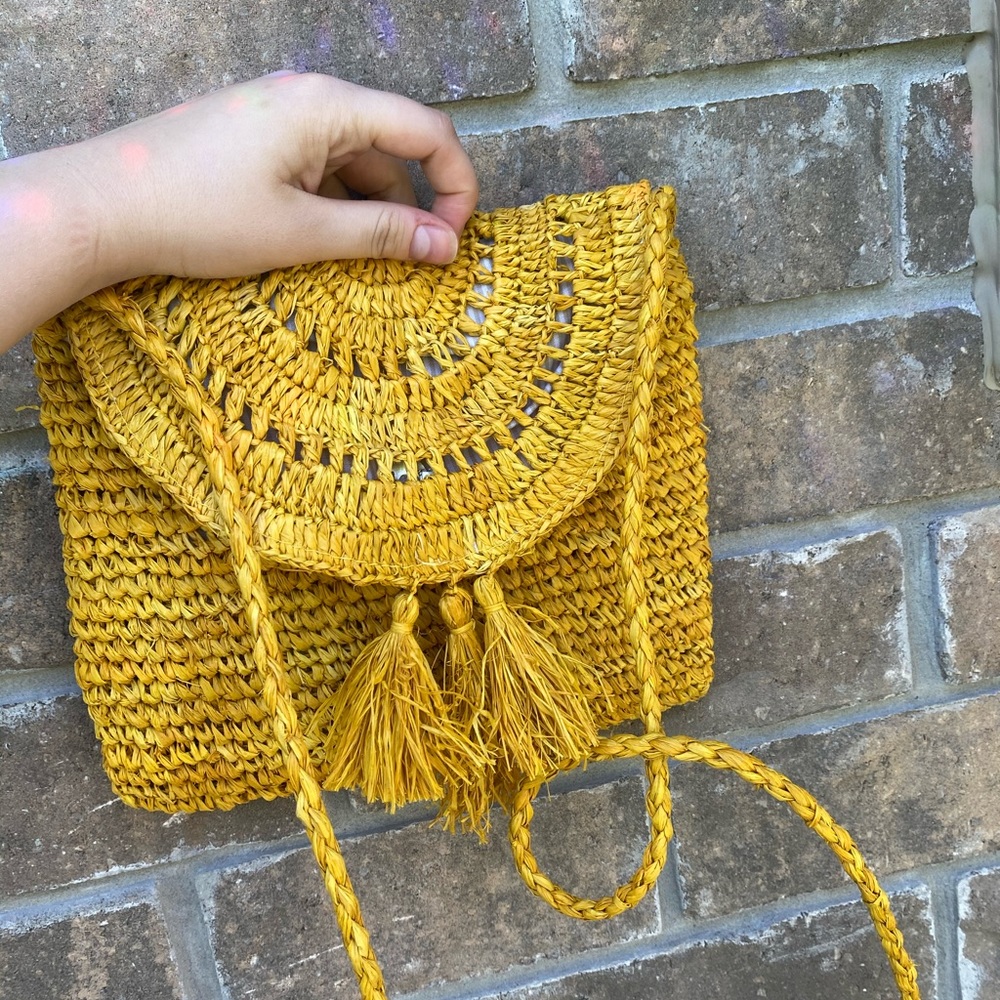 straw american eagle bag